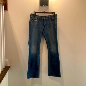 Womens short flare jeans